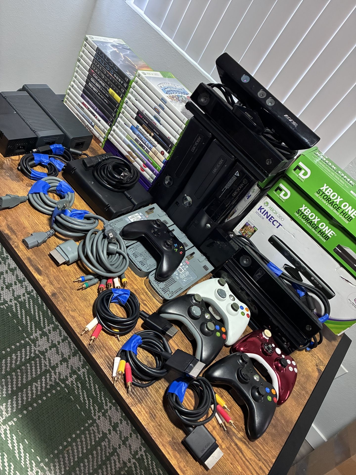 Xbox 360 Lot – Multiple Consoles, Controllers, Kinect & Games for Sale ...