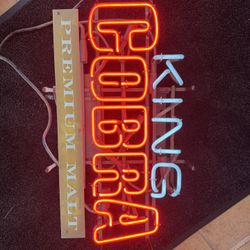 King Cobra Premium Malt LED sign 