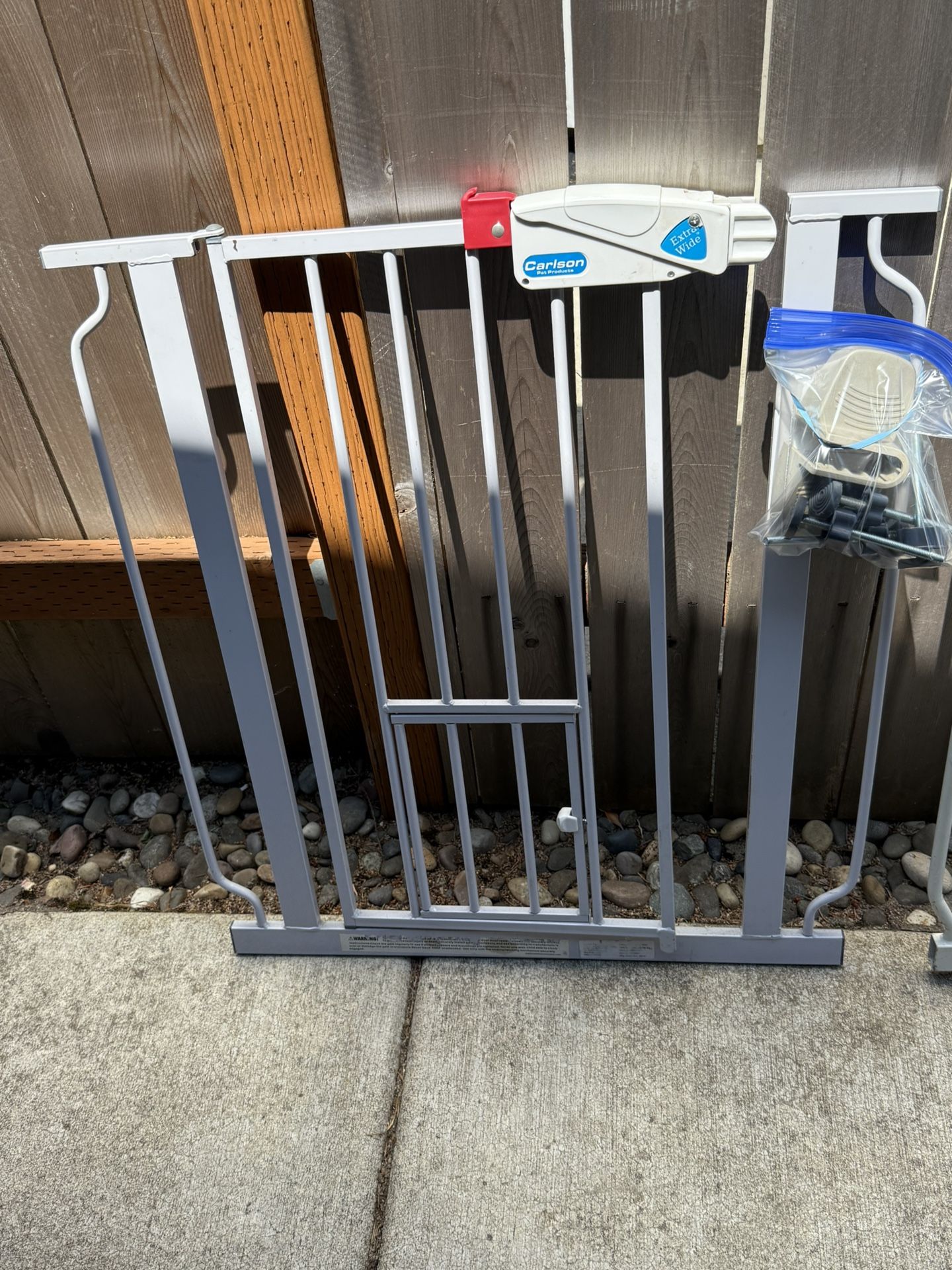 Metal Gate With Pet Door