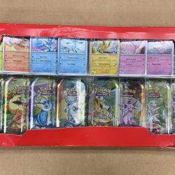 Pokemon TCG: Scarlet Violet Prismatic Evolutions Mini Tin 8-pack Eevee Evolution Booster Pack Doll Collectables Trading Card Game Tarde Promo Box 