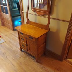 Antique Table With Draws Ca1890