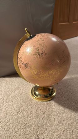Rose Gold Decorative World Globe