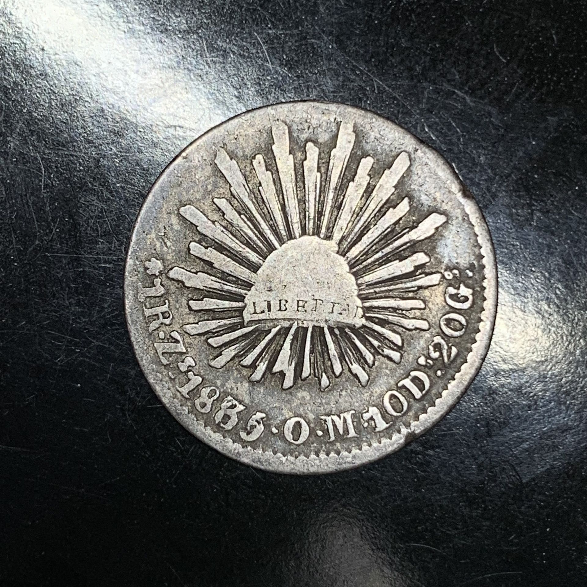 1835 First Mexican Republic Silver Real (KM#372.10)