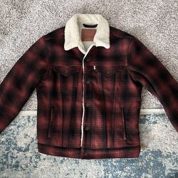 Men’s Levi’s Sherpa Jacket Plaid Trucker