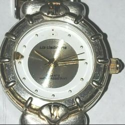 Woman's Liz Claiborne Quart Wrist Watch, Gold & Silver Color WA4603 & SR626SW