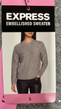 Express Embellished Sweater