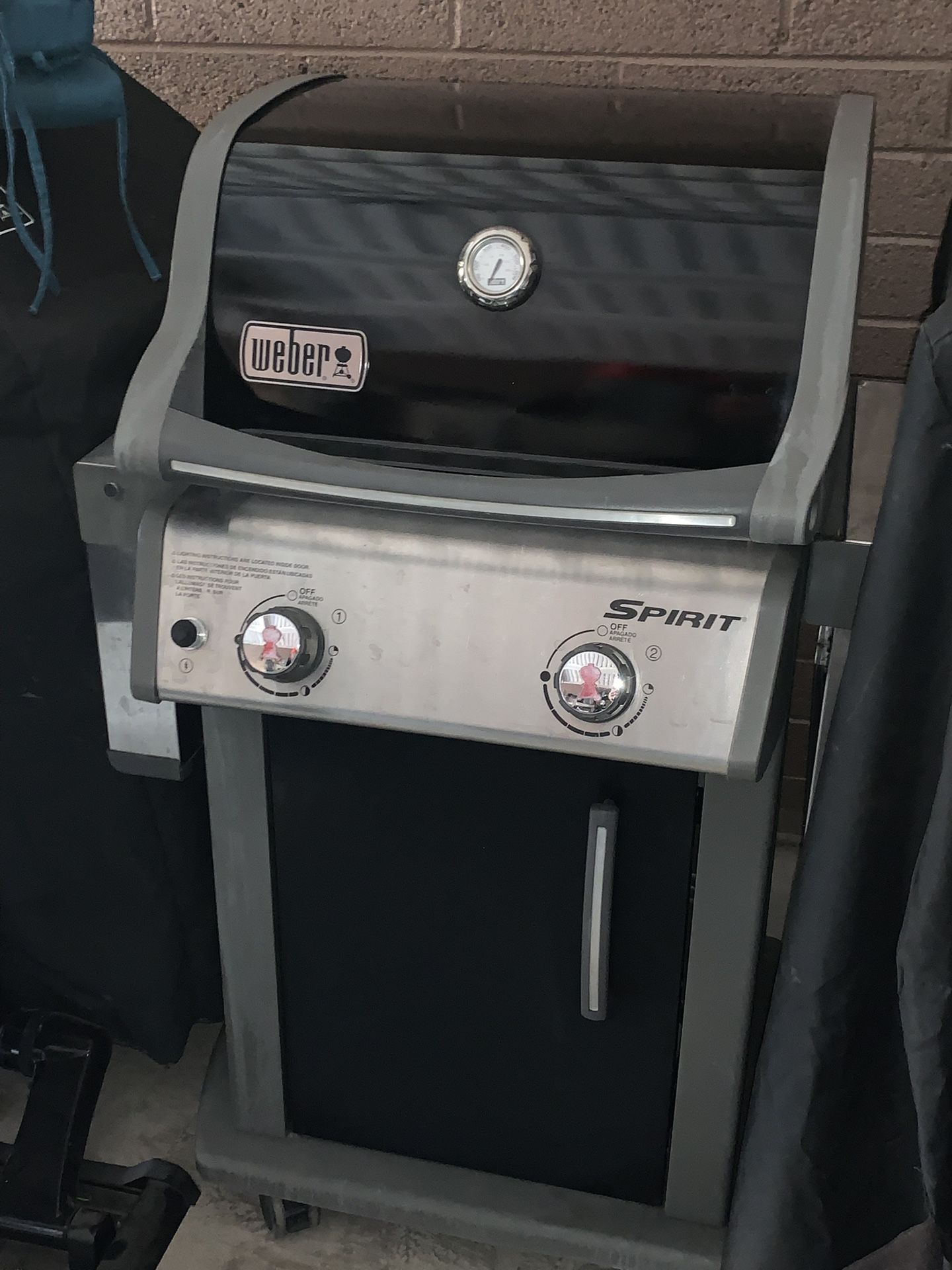 Weber Spirit Black And Silver 2 Burners BBQ Grill