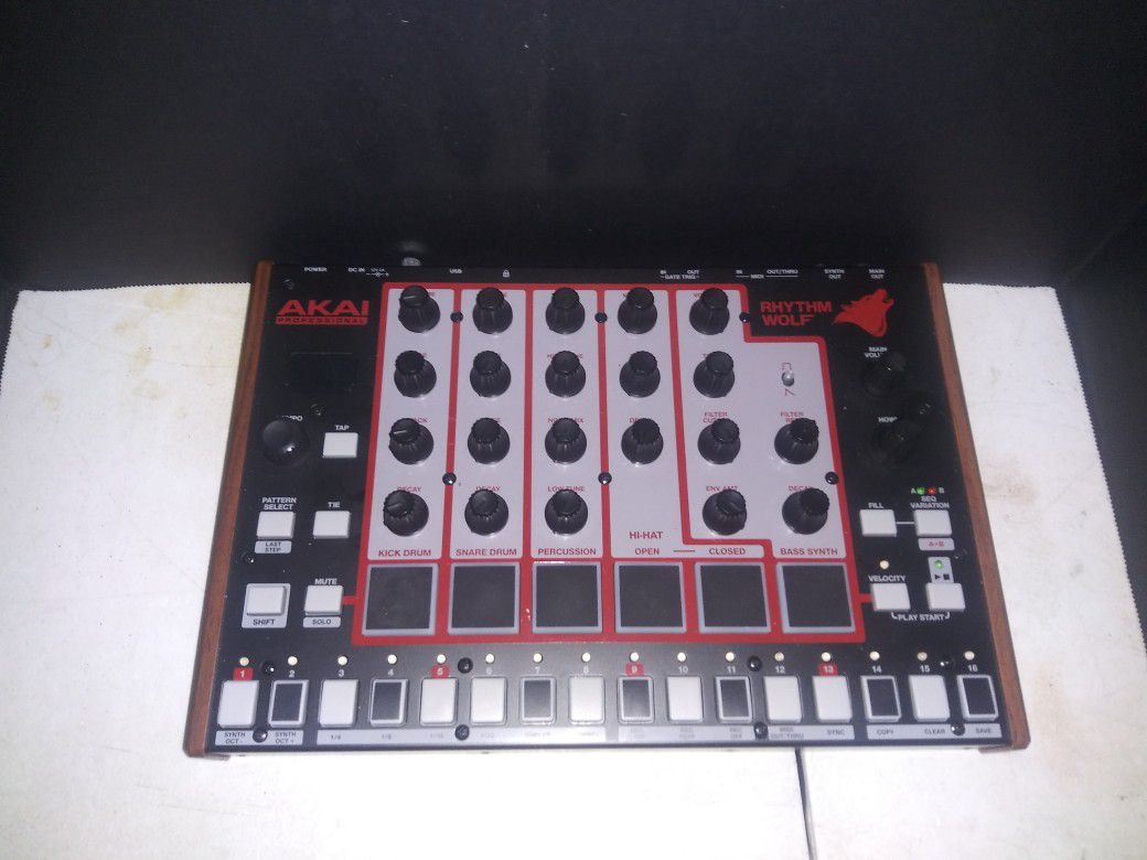 Akai Rhythm Wolf (Analog Drum Machine and Bass Synthesizer