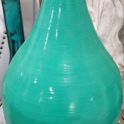 Green Teal Rasin Vase