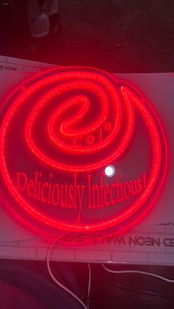 eCola 'Deliciously Infectious' LED Neon Wall Sign
