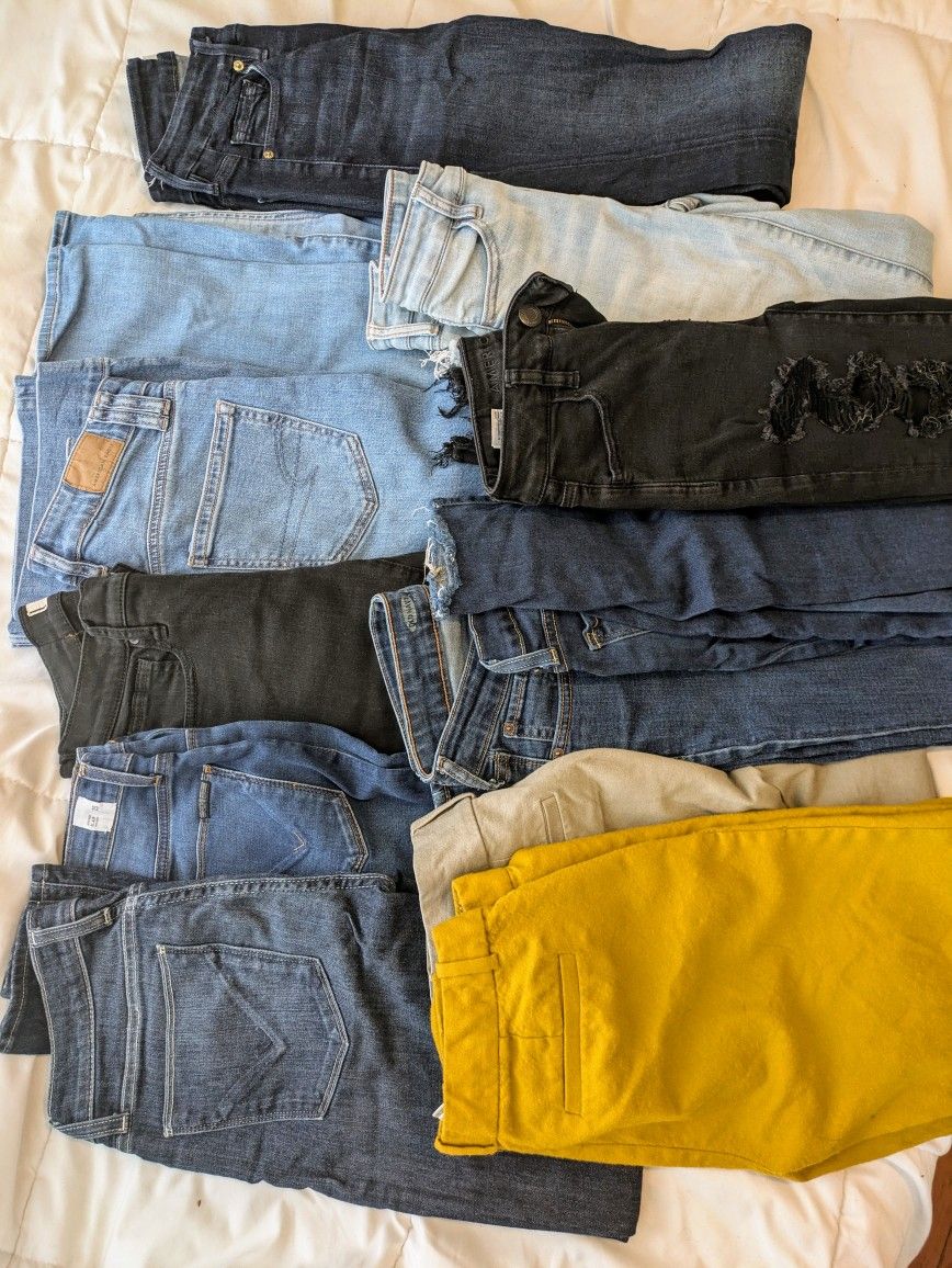 12 Pairs jeans! size 25, 0