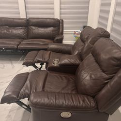 Top Grain Leather Asheal Sofa 