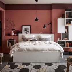 IKEA MALM Queen Bed Frame – $145 (White + 2 Drawers)