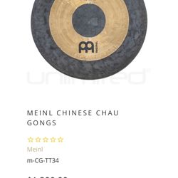 34” Gong With Stand And Mallets
