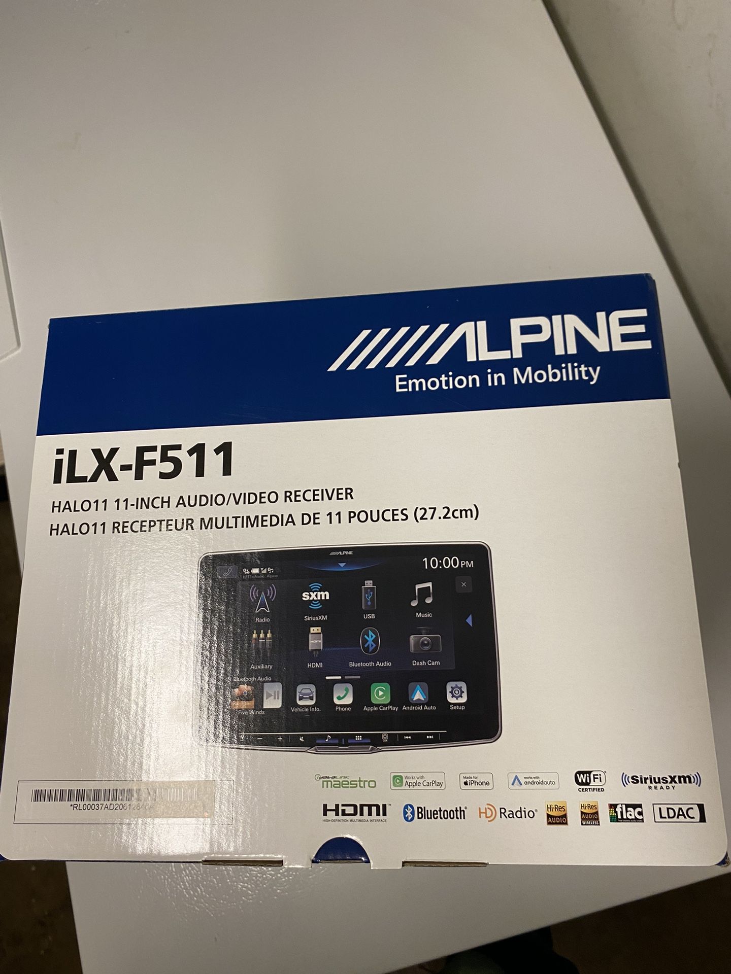 Brand New In Unopened Box Alpine Ilx-f511 11 Inch Halo Latest Model
