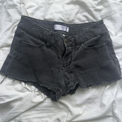 No Boundaries Black Denim Shorts
