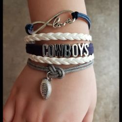 ☆☆☆ New. Dallas Cowboys Bracelet  Multi - Layer Bracelet