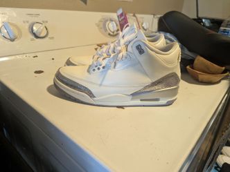 Women's Nike Air Jordan 3 Retro "Sail Metallic Silver