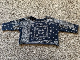 Ralph Lauren Polo Toddler Paisley Box Crop Sweater (2T)