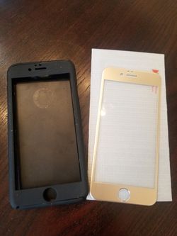 iPhone 5 screen protector and case