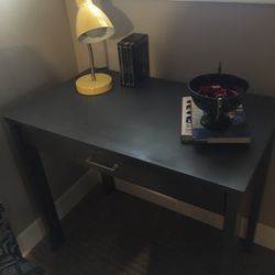 Small  Wooden  Grey Desk