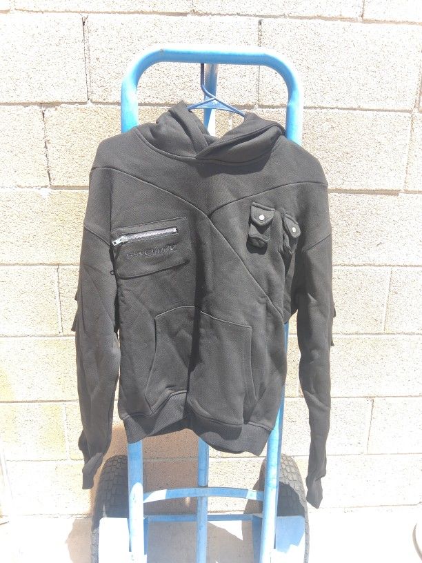 Tamed Psychotic Streetwear Sold Out Black Tactical Hoodie Medium