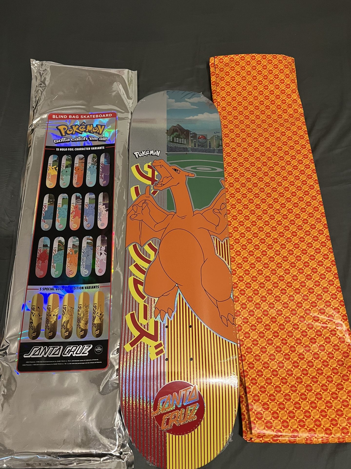 Charizard Santa Cruz Pokemon Skateboard Deck