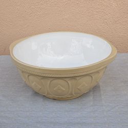 Vintage T.G. Green’s Gripstand Mixing Bowl – 14.5” – Made in England – Yellowware