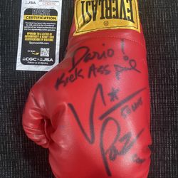 Vinny Paz Pazienza Signed Everlast Boxing Glove JSA COA