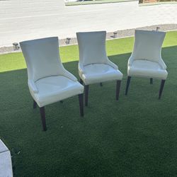 5 Safavieh Faux Leather Dining Chairs