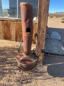 Rustic Metal Wood Burning Stove