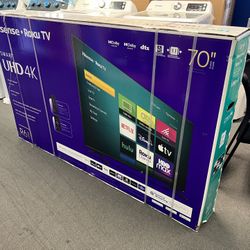 Hisense 70” 4K ROKU SMART TV 
