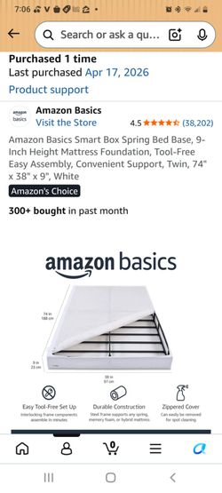 Twin box spring foundation