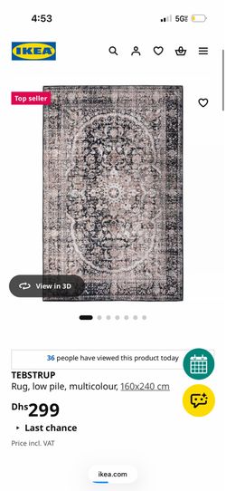 Large Black and Cream Oriental Rug