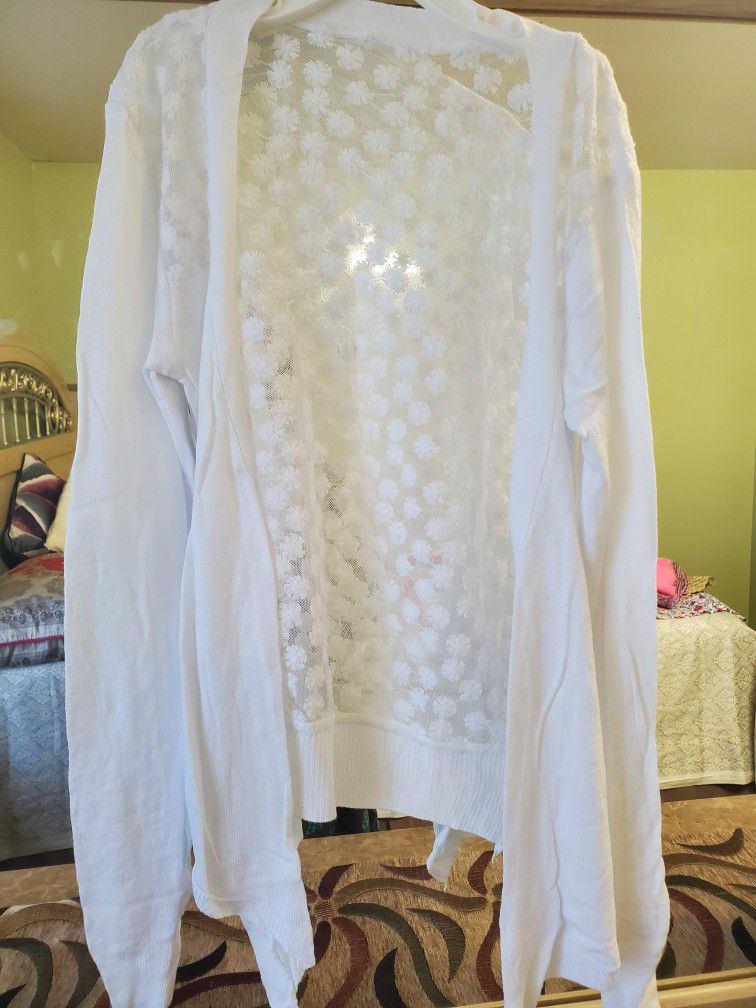 Brand New Net Cardigan/ Coverup Junior Size Like Xs Or Small