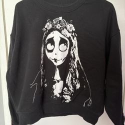 Corpse Bride Black And White Sweatshirt
