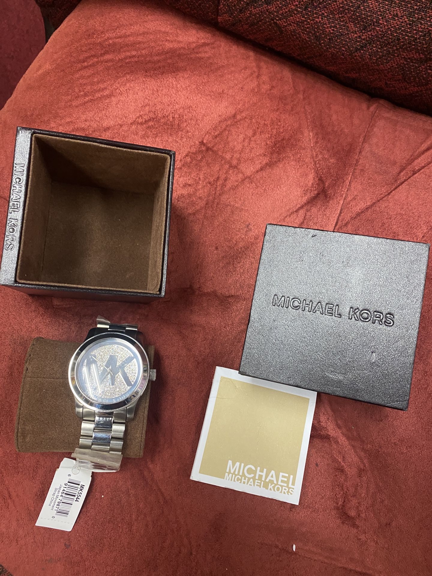 Micheal Kors Silver Tone Crystal Watch