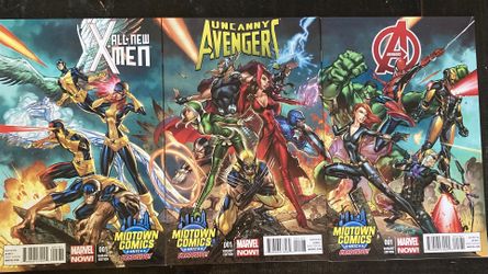 Midtown Comics NYC Exclusives Lot of 3