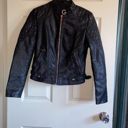 Guess Leather Jacket XS
