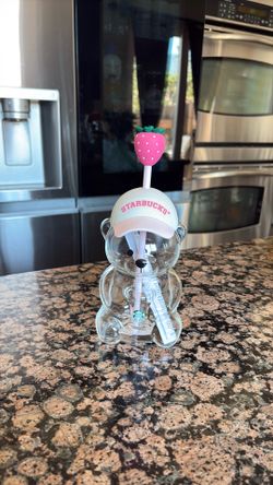 Starbucks Pink Barista July Drink Strawberry Glass Bear Cup Bearista 2026