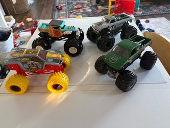 4 monster trucks