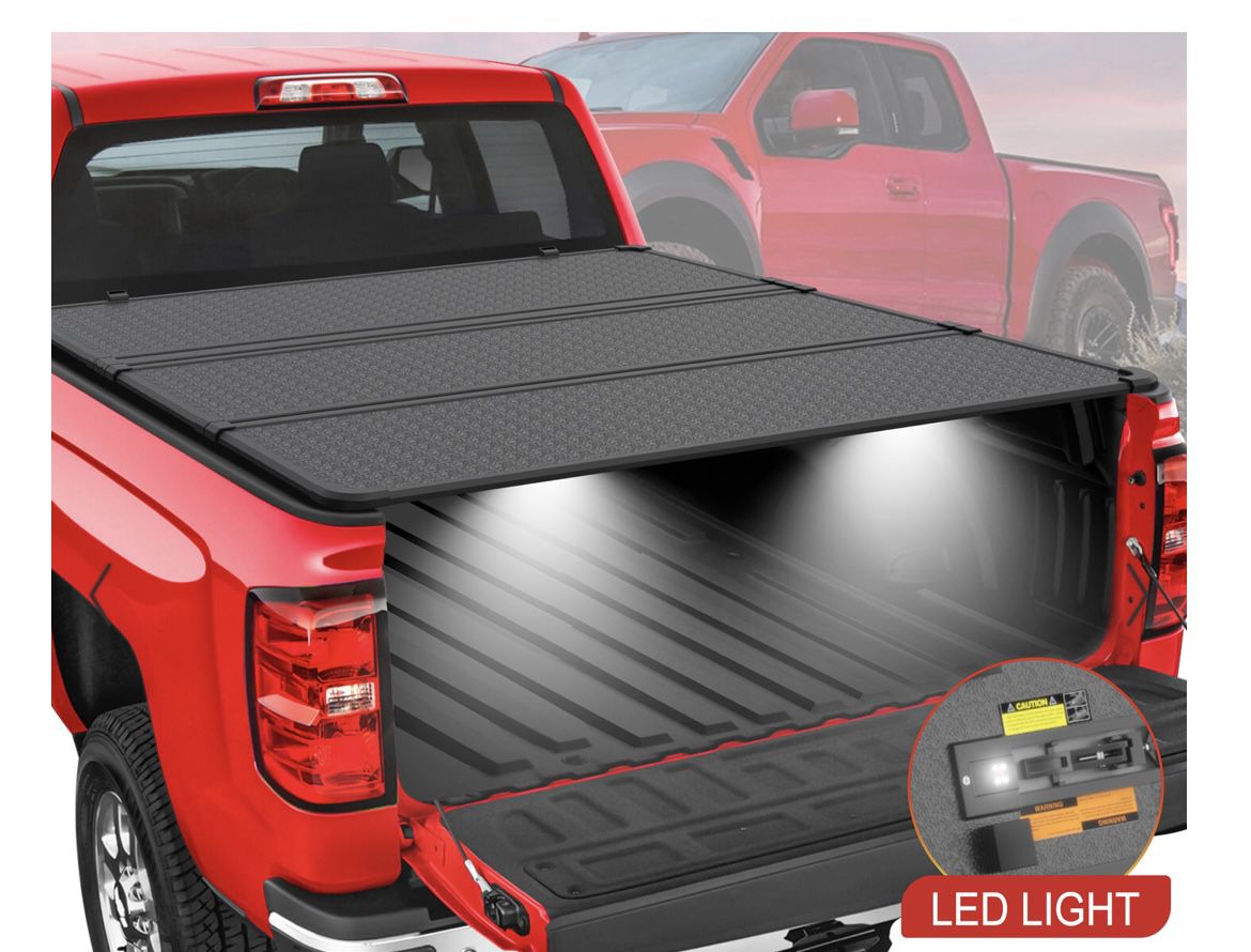 Hard Tonneau Cover For 2014-2018 Chevy Silverado GMC Sierra Truck Bed 5.8FOOT 3 FOLD