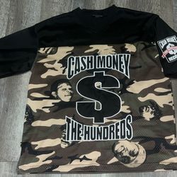 The Hundreds Cash Money Camo Jersey size Large