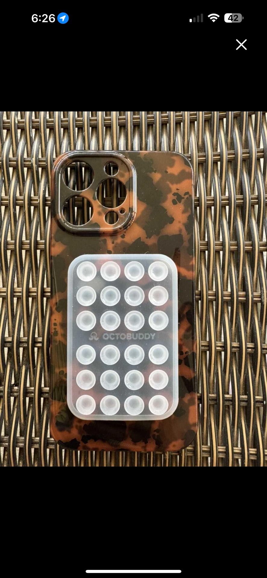 iPhone 15 Pro Max Tortoise Print Case With Octobuddy