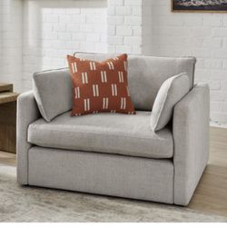 Details By Becki Owens Modern Comfy Oversized Tustin Fabric Chair