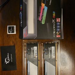 G.Skill 16gb (8x2) 3600mhz ,CL 18, XMP Ready ,with RGB