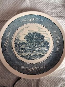 12 in vintage plate