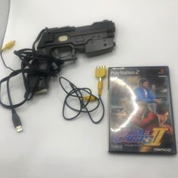 PlayStation 2 Time Crisis 2 bundle with GUNCON, game disc and cable included,I only ship  item