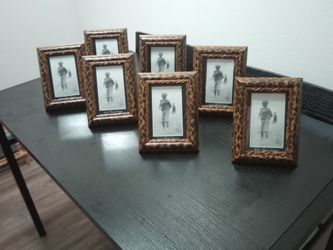 7-peice matching Safari Glam picture frame set Home Décor