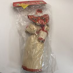 New Vintage Corn Husk Angel Ornament
